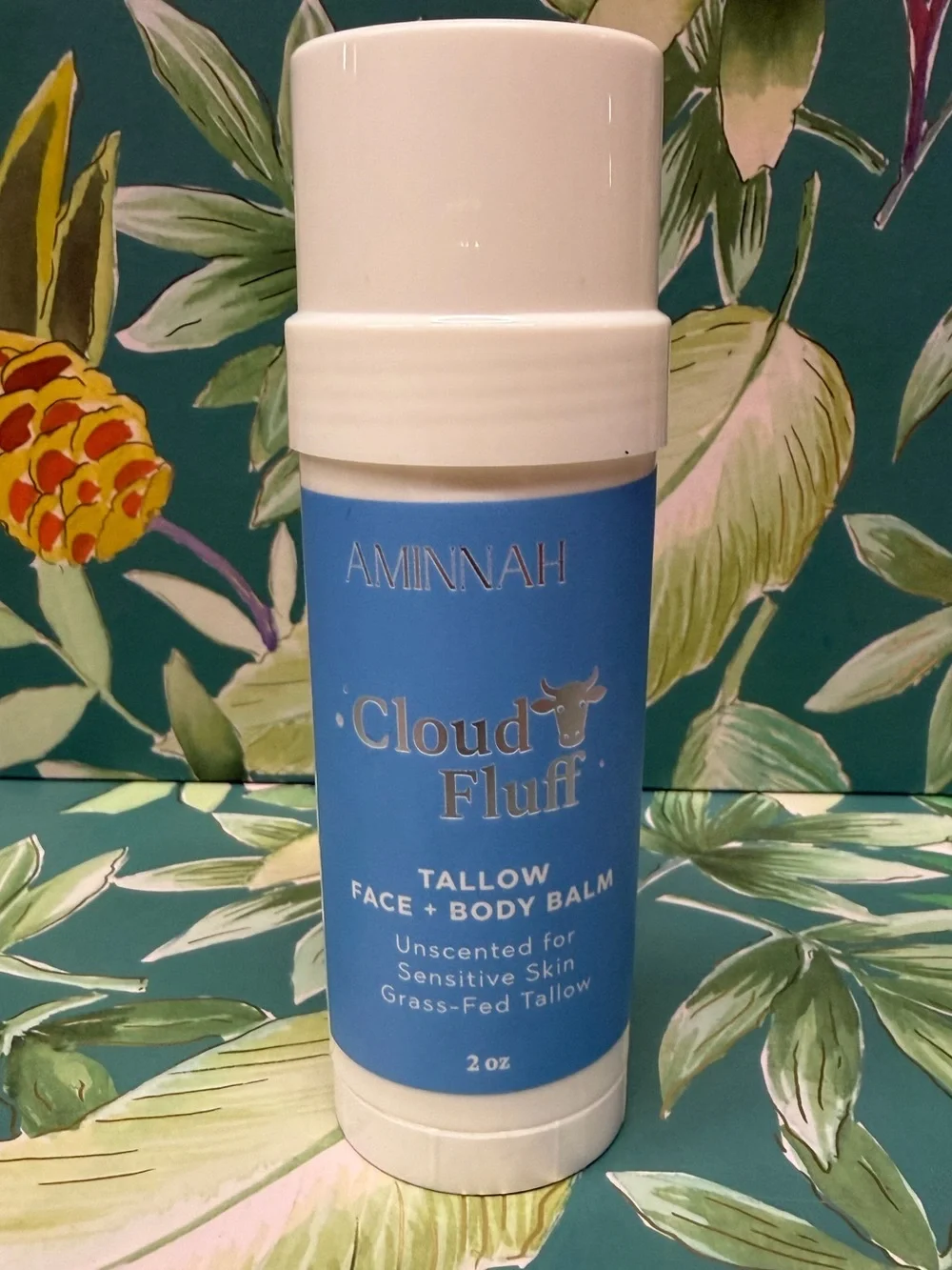 Aminnah Cloud Fluff Tallow Face & Body Balm Stick 2 oz Unscented NWT